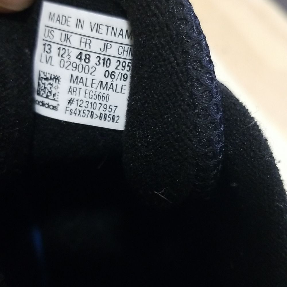 Adidas Men's Size 13 Eqt Gazelle Black & Gold Ath… - image 7